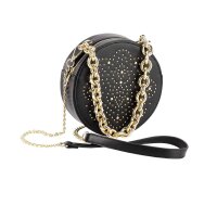 Tasche m. Nieten, schwarz