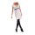 Strickkleid m. Webpelz, ecru