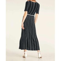 Strickkleid, schwarz-weiß