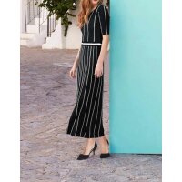 Strickkleid, schwarz-weiß