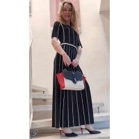 Strickkleid, schwarz-weiß