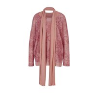 Designer-3tlg-Shirtset, altrosé