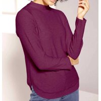 Pullover, bordeaux-meliert