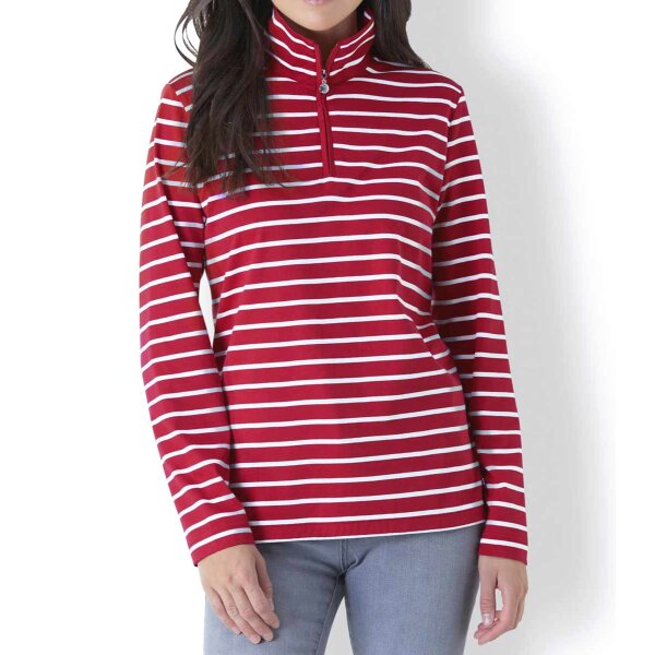 Troyer wiht zipper, red striped