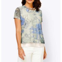 Doppellagiges-Mesh-Shirt, ecru-blau