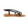 Leather sandal with strass, black