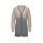 Merino-Kaschmir-Strickjacke, elfenbein-steingrau