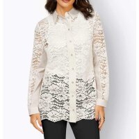 Lace blouse, ecru