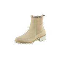 Cowhide leather chelsea boots, sand