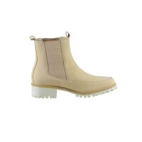 Cowhide leather chelsea boots, sand
