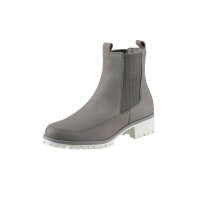 Cowhide nubuk leather chelsea boots, grey