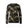 Designer-Jacquard-Pullover, schwarz-oliv