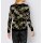 Designer-Jacquard-Pullover, schwarz-oliv