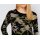 Designer-Jacquard-Pullover, schwarz-oliv