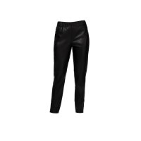 Designer-Lederimitat-Hose, schwarz