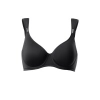 Schalen-BH mit Bügel, schwarz, E-Cup