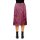 Designer-Plisseerock, schwarz-magenta-orange