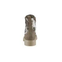 Buty z mieszanki skóry i materiału tekstylnego, szaro-wielokolorowe