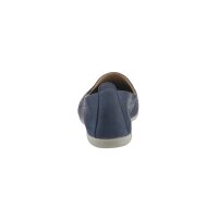 Rind-Nubukleder-Slipper, jeansblau