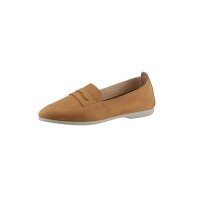 Rind-Nubukleder-Slipper, camel