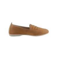 Rind-Nubukleder-Slipper, camel