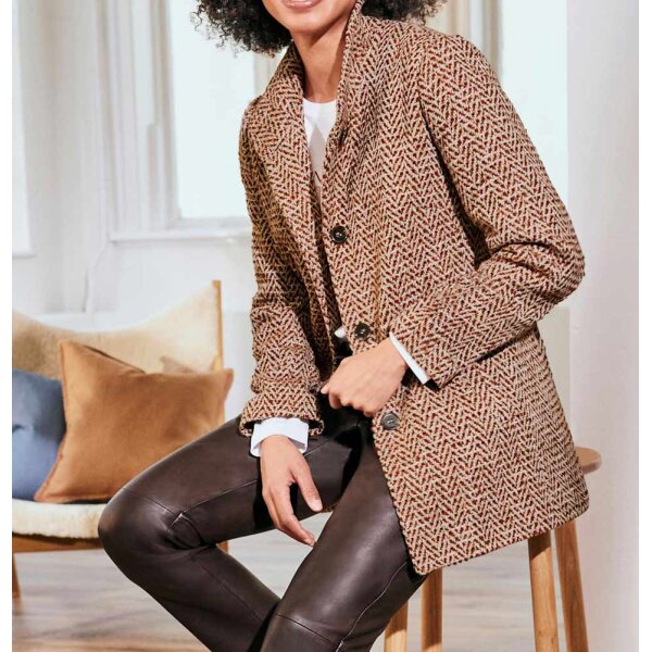 Outdoor  jacket, camel - rust red