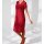 Lyocell linen dress, red