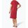 Lyocell linen dress, red