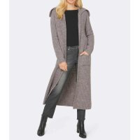 Knit coat, stone grey - blend