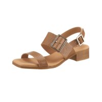 Rind-Nappaleder-Sandalette, cognac