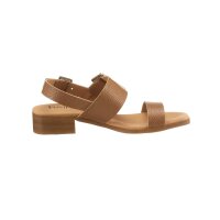 Rind-Nappaleder-Sandalette, cognac