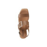 Rind-Nappaleder-Sandalette, cognac