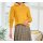Designer-Pullover m. Kapuze, ocker