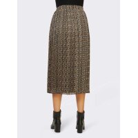 Pleat skirt, dark taupe - ochre
