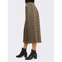 Pleat skirt, dark taupe - ochre