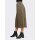 Pleat skirt, dark taupe - ochre