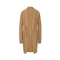 Designer-Strukturstrickjacke, camel