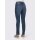 Jeans with belt, blue-bleached
