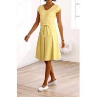 Designer-Jerseykleid, zitrone