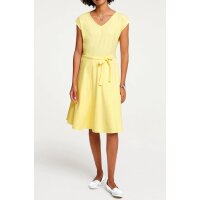 Designer-Jerseykleid, zitrone