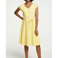 Designer-Jerseykleid, zitrone