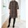 Designer-Druckkleid, eisblau-schwarz-rot