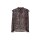 Print blouse with flounces, black-multicolour