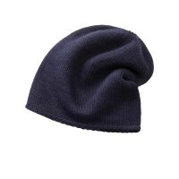 Designer-Wollmisch-Strickmütze, marine