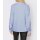 Designer-Sweatshirt m. Spitzeneinsatz, eisblau