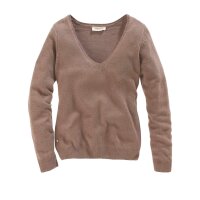 Marken-Pullover, taupe