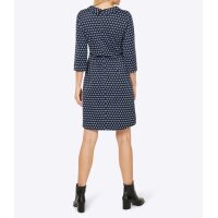 Dress, navy-smoke blue-pattern