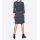 Dress, navy-smoke blue-pattern