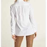 Hemdbluse, weiß-schwarz