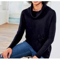 Oversizeowy sweter, granatowy